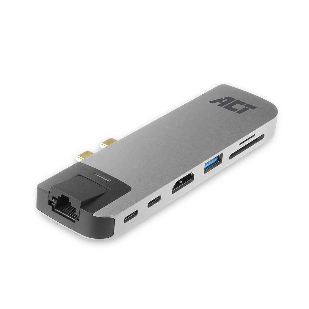 ACT USB-C Thunderbolt™ 3 docking station, HDMI, ethernet, USB hub, card reader, PD pass-through – image 1