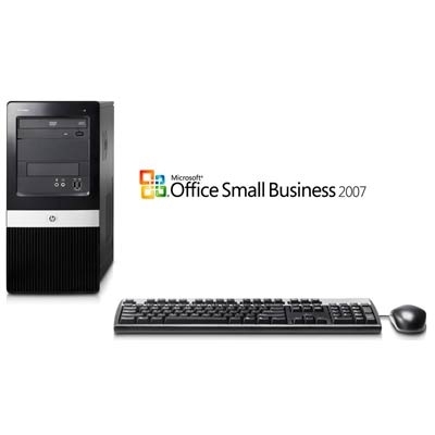 HP Compaq dx2400 Microtower PC and Microsoft Office 2007 Small Business Edition SW