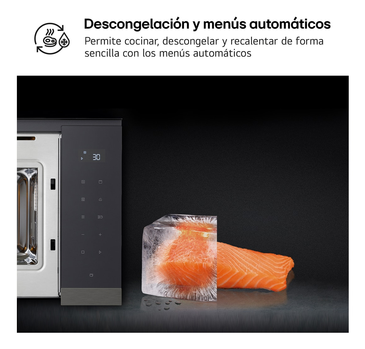 LG MG7Z2593B microwave Black, Stainless steel Grill microwave Built-in – image 3
