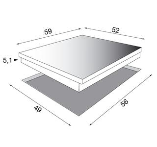 Electrolux AHD60150W hob White Built-in Zone induction hob 4 zone(s) – image 2