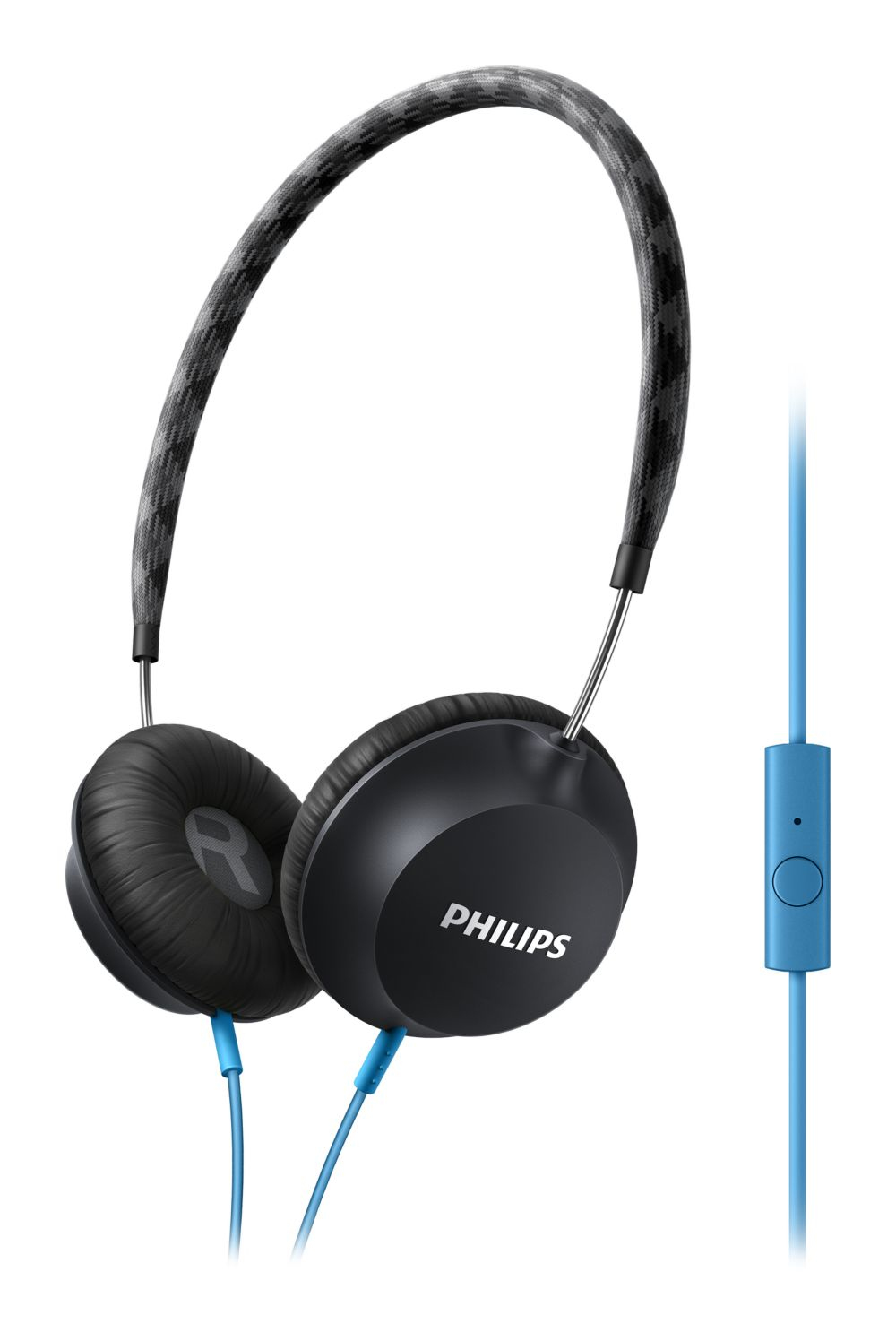 Philips CitiScape Strada SHL5105BK/00 headphones/headset Wired Head-band Calls/Music Black, Blue