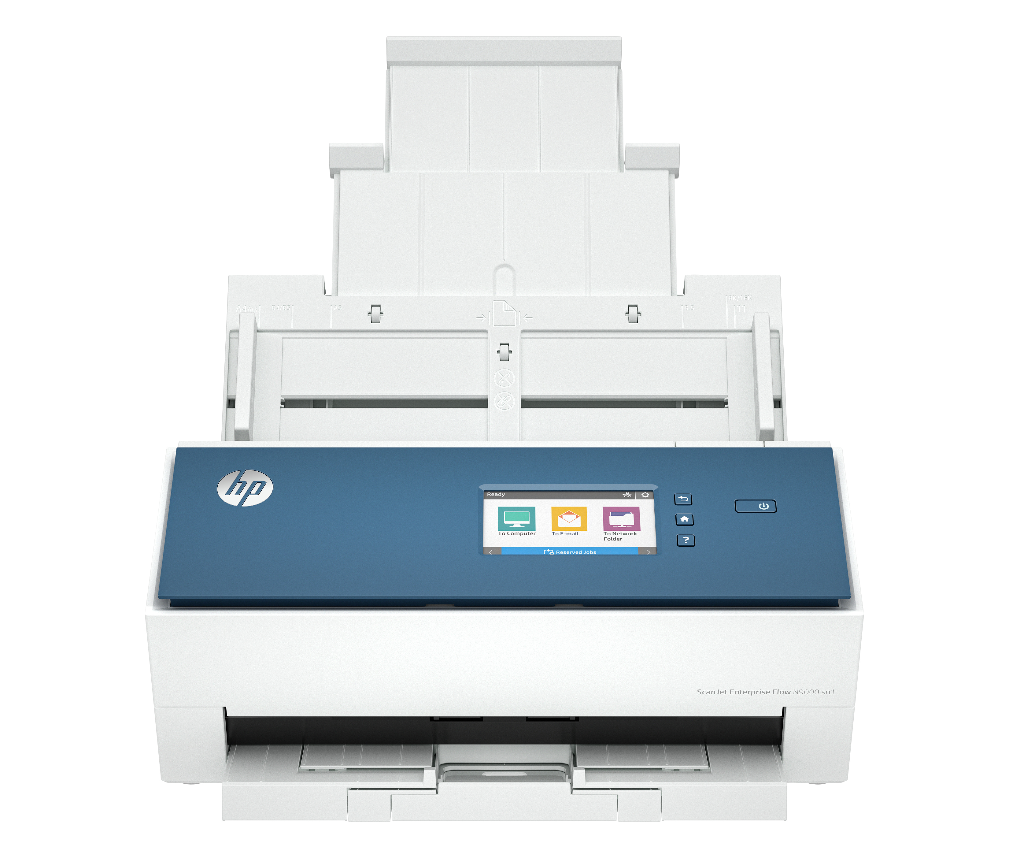 HP ScanJet Enterprise Flow N9000 sn1 - Document scanner - CMOS / CIS - Duplex - A3/Ledger - 600 dpi x 600 dpi - up to 80 ppm (mono) / up to 80 ppm (colour) - ADF (100 sheets) - up to 30000 scans per day - USB 3.0, Gigabit LAN