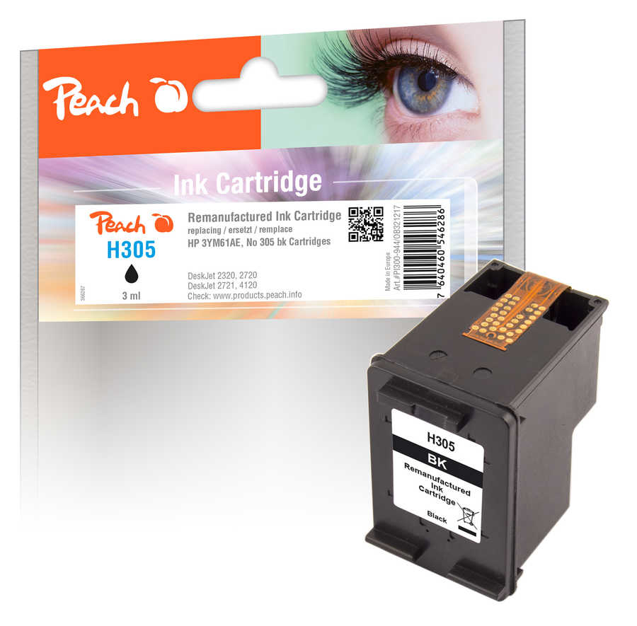 Peach PI300-944 ink cartridge 1 pc(s) Compatible Black