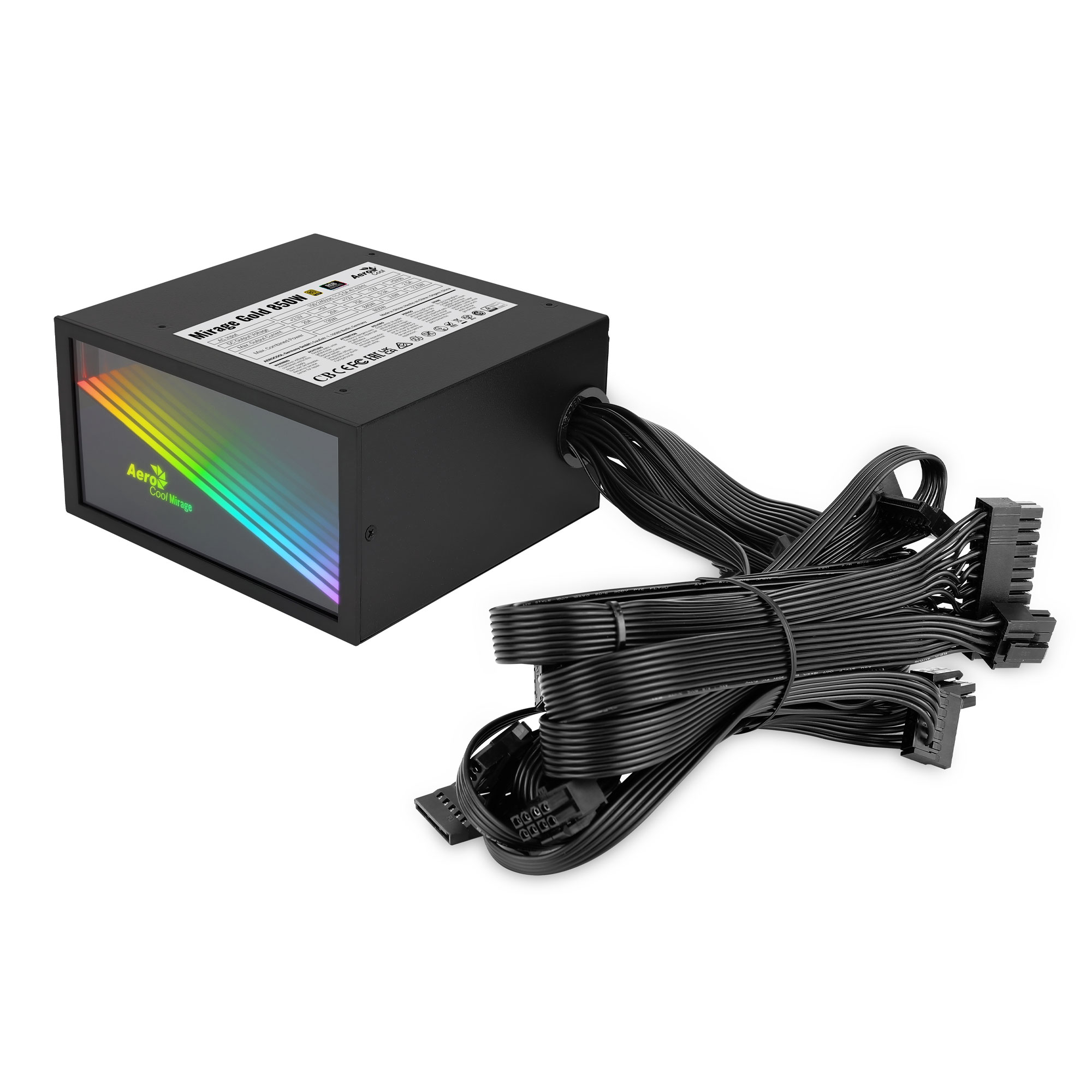 Aerocool MIRAGEGOLD850 PC Power Supply – image 3