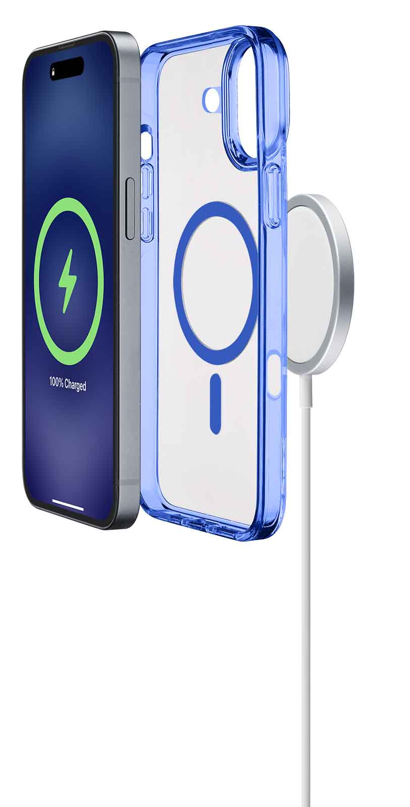 Cellularline Iconic Mag - iPhone 16 Transparent case with colored edges compatible with Magsafe ecosystem – image 6