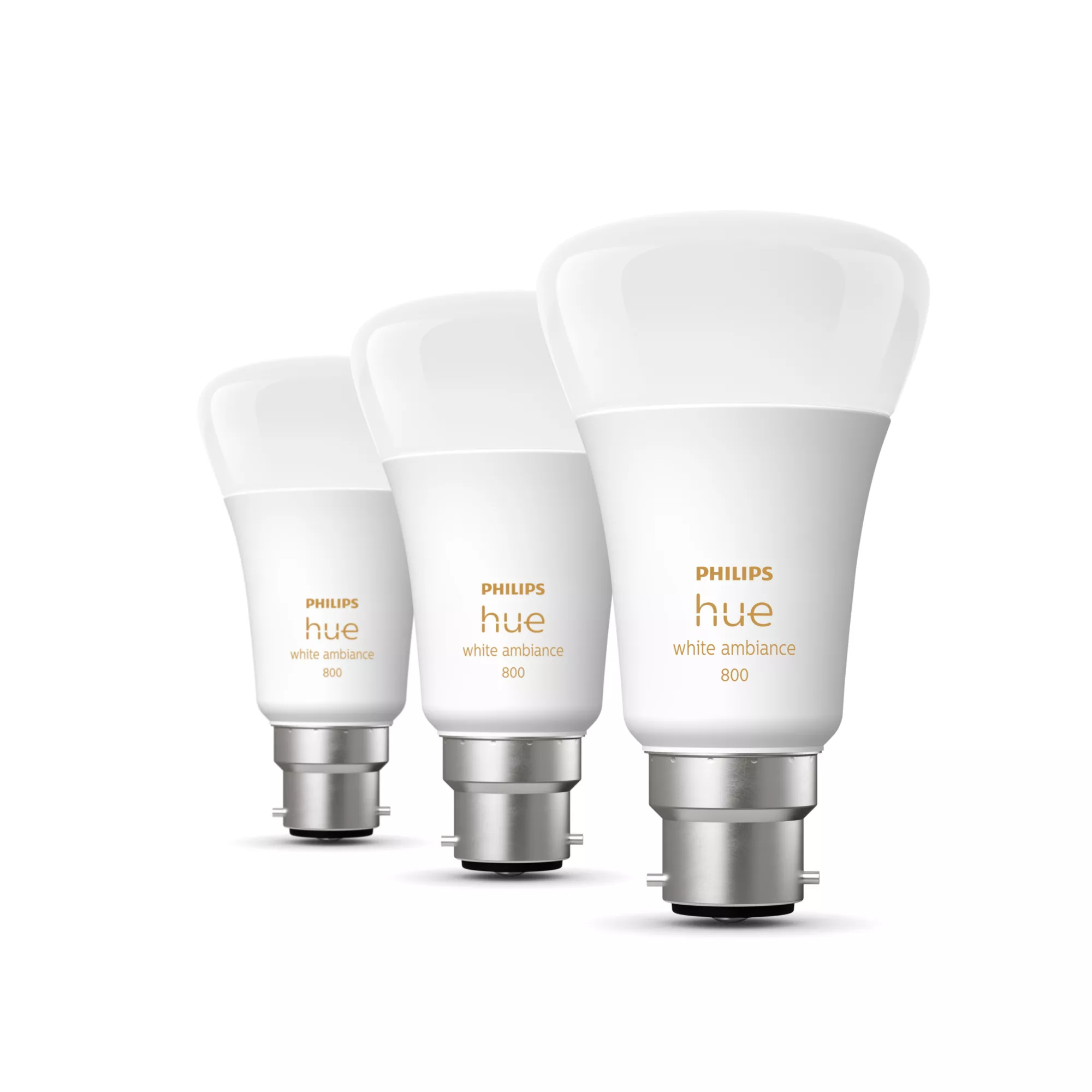 Philips by Signify Philips Hue White ambience A60 – B22 smart bulb – 800 (3-pack) – image 2