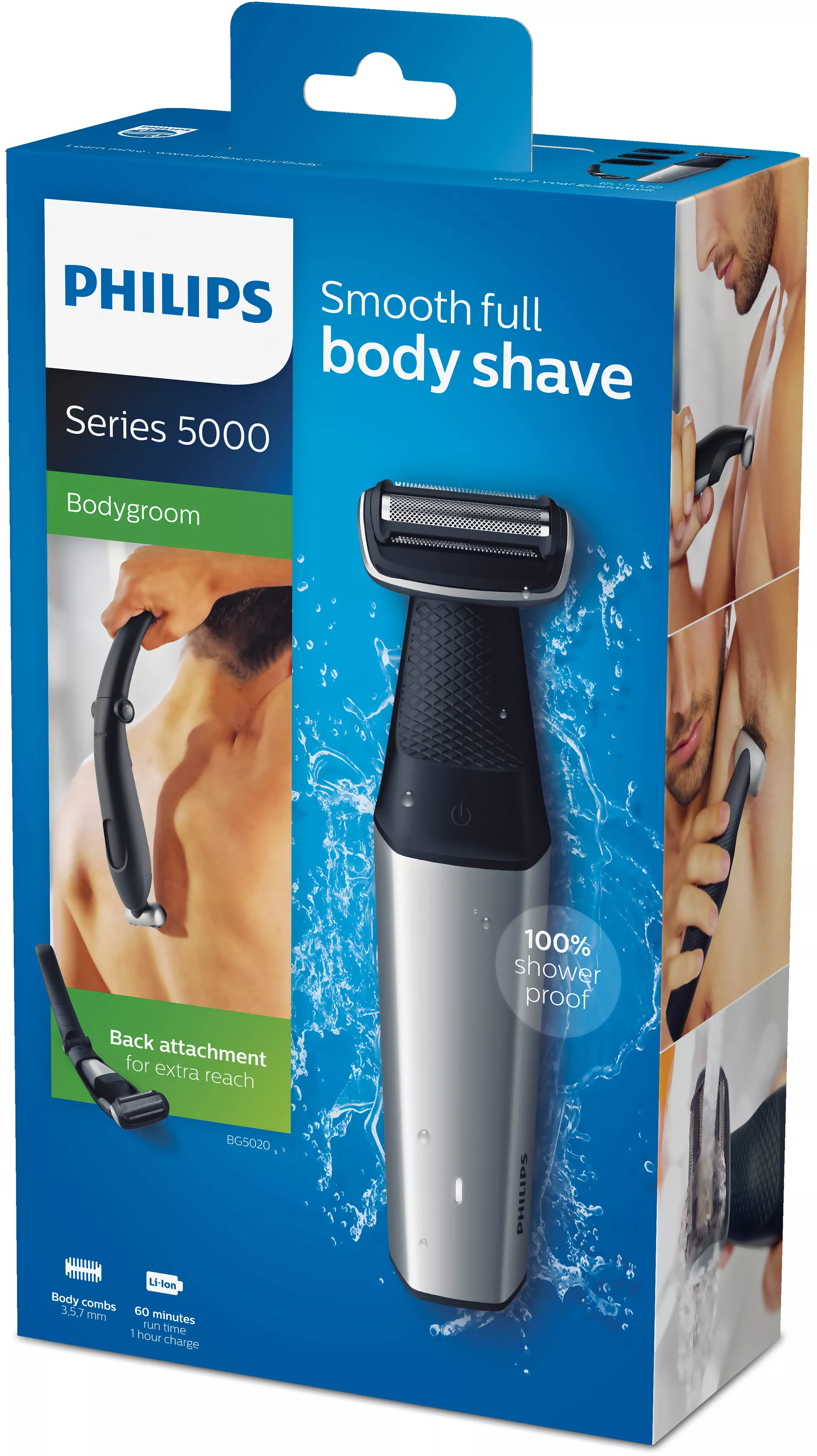Philips BODYGROOM Series 5000 BG5020/15 Showerproof groin and body trimmer – image 2