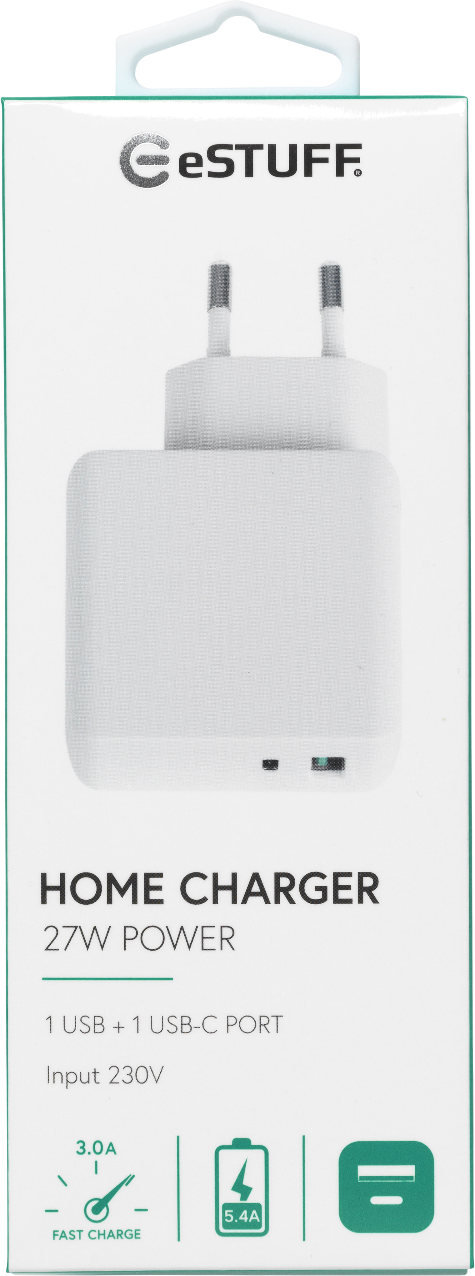 eSTUFF ES635010 mobile device charger Mobile phone White AC Fast charging Indoor – image 4