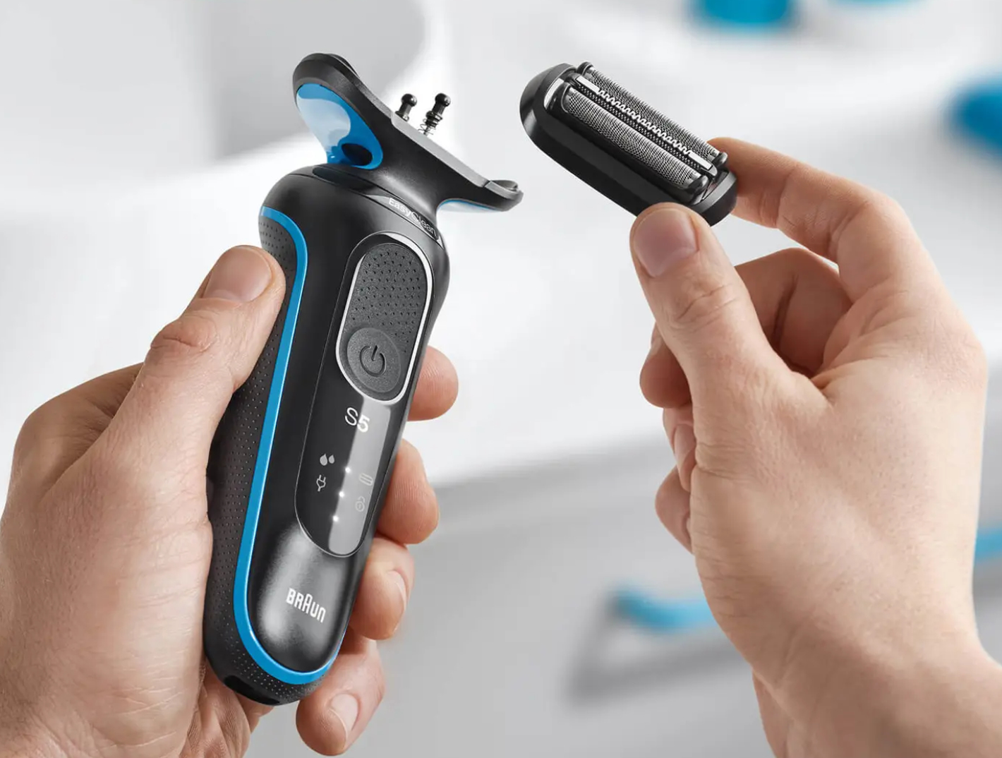 Braun 51-B1000s Foil shaver Black, Blue – image 4