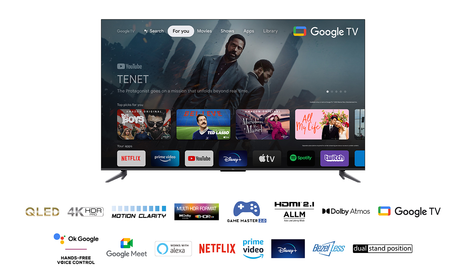 Téléviseur LED TCL 55C649 55 pouces UHD 4K Quantum Dots — photo 6