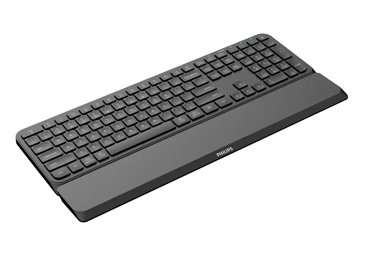Philips 6000 series SPK6607B/00 keyboard Universal RF Wireless + Bluetooth QWERTY English Black – image 3