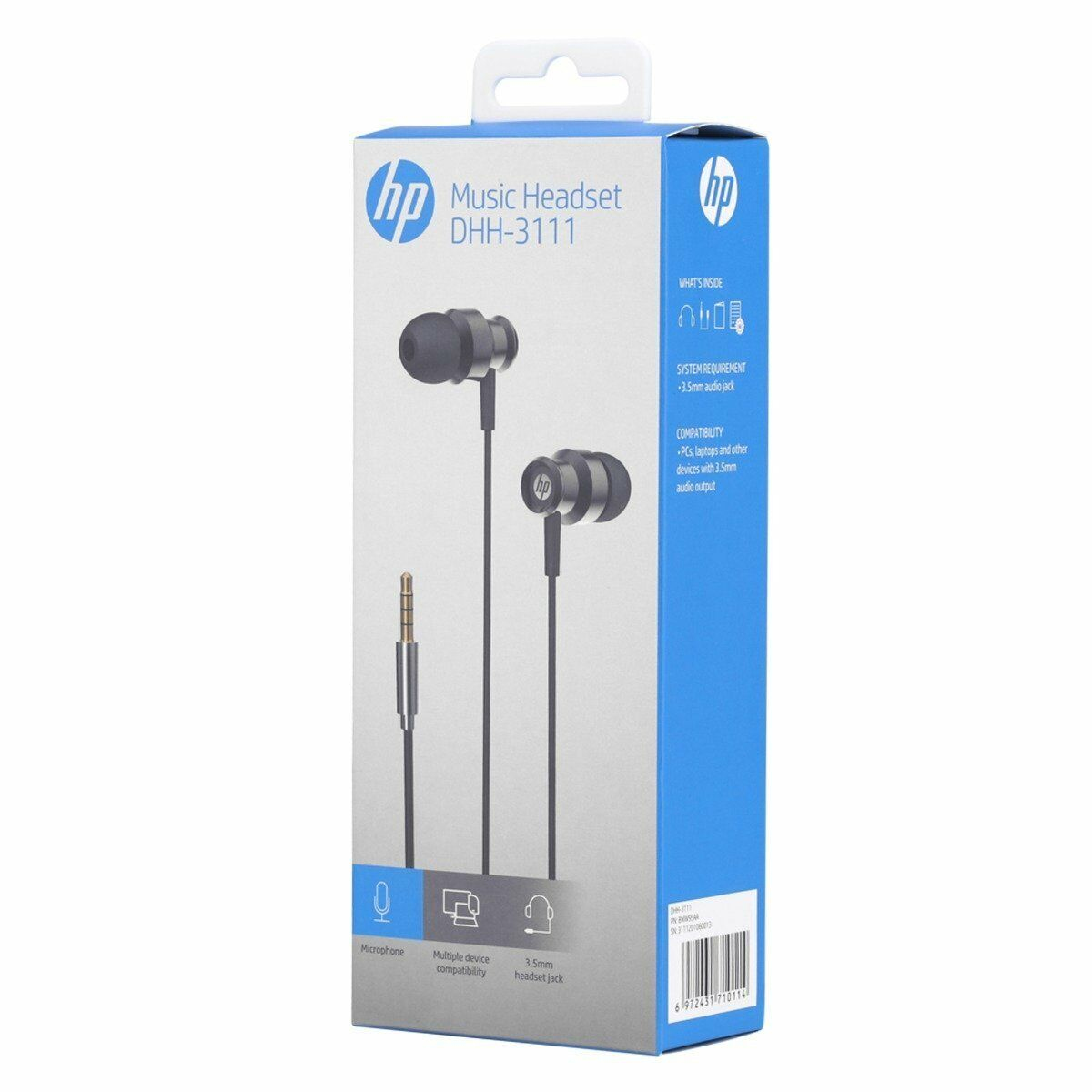 HP DHH-3111 Headset Wired In-ear Calls/Music Black – image 5