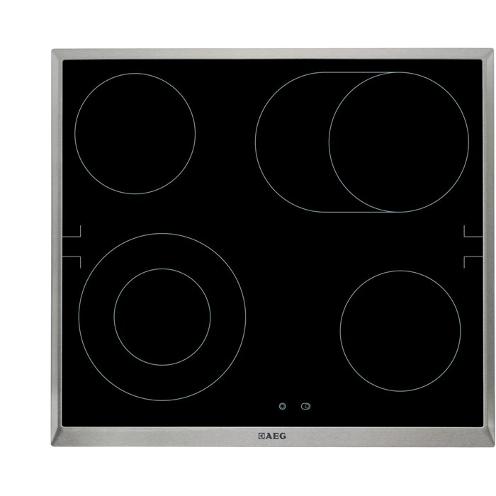 AEG HE604060XB Black, Stainless steel Built-in 4 zone(s)