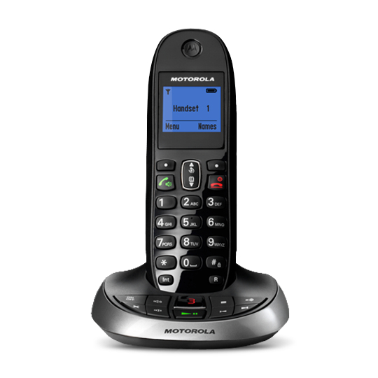 Motorola C2011b DECT telephone Caller ID Black, Silver