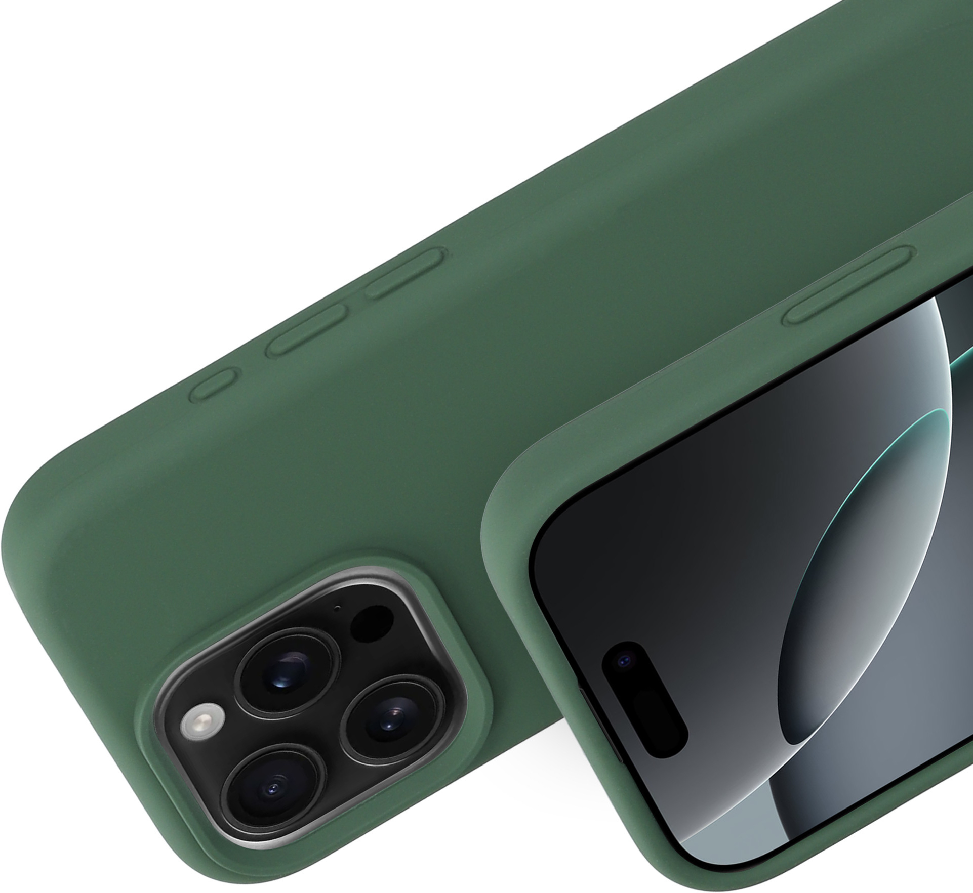 Mobiparts Silicone Cover Apple iPhone 16 Pro Forest Green – image 2