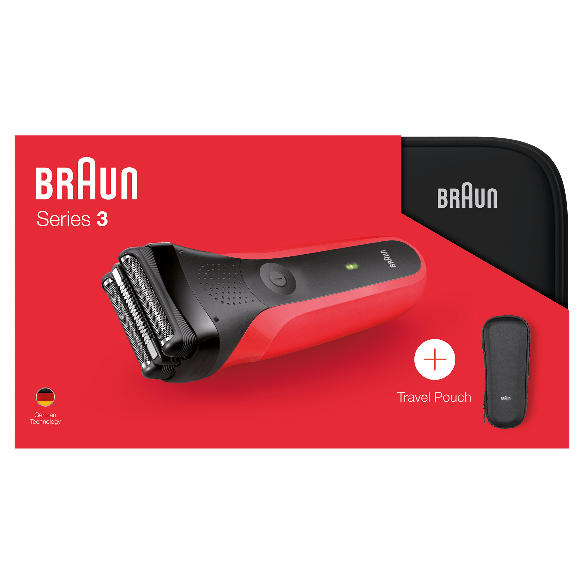 Braun 81646855 men's shaver Foil shaver Trimmer Black, Red – image 1