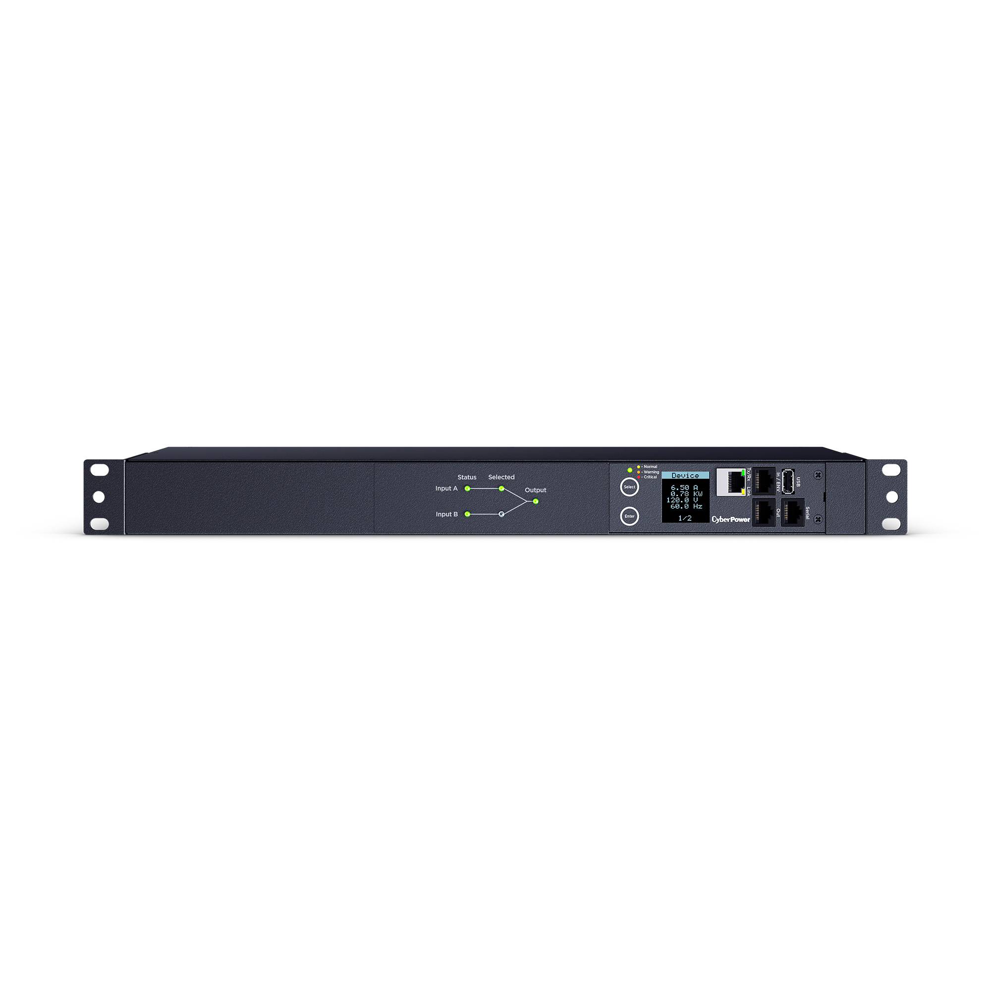 CyberPower Switched ATS PDU 15A 12-Outlet NEMA 5-15R PDU44001