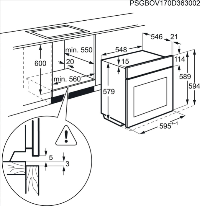 AEG BPE642120M 71 L Stainless steel – image 5