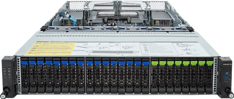 GIGABYTE R283-Z92-AAJ2 LGA 6096 Rack (2U) Black, Steel – image 2