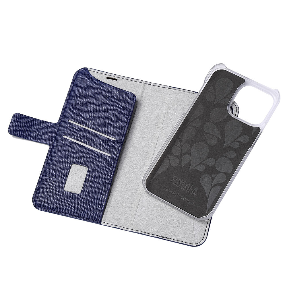 Onsala Wallet Case Eco Navy Blue iPhone 14 Pro Max – image 4