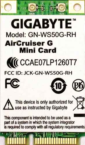 GIGABYTE GN-WS50G-RH 54 Mbit/s