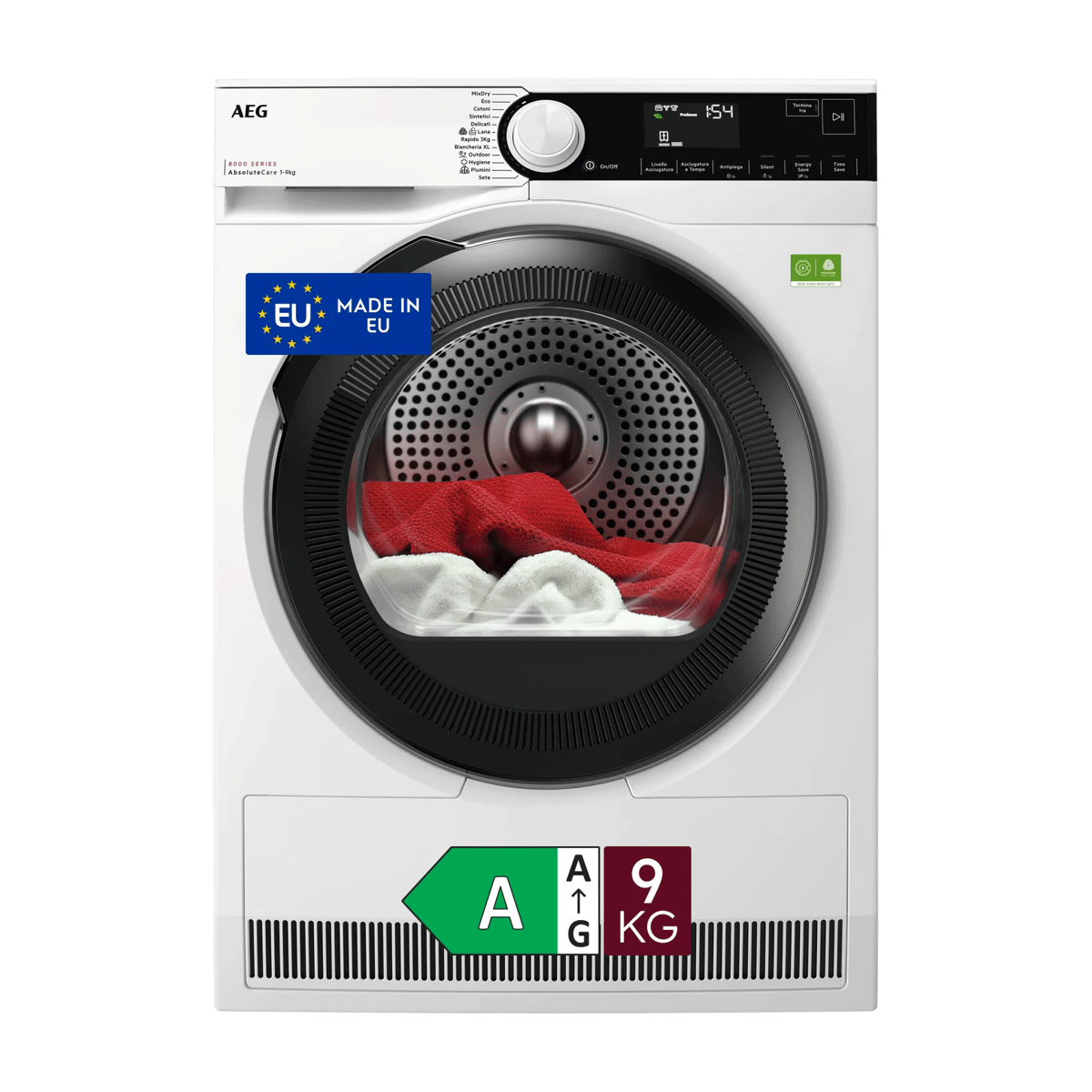 AEG Series 8000 TR8HD9A tumble dryer Freestanding Front-load – image 1