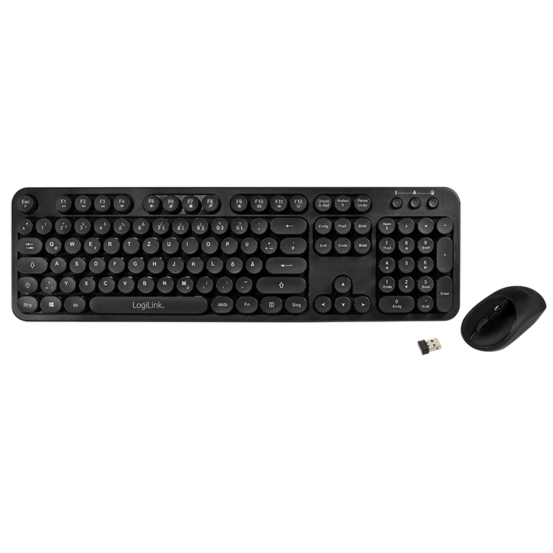 LogiLink ID0178 keyboard Mouse included Office RF Wireless QWERTZ German Black – image 6
