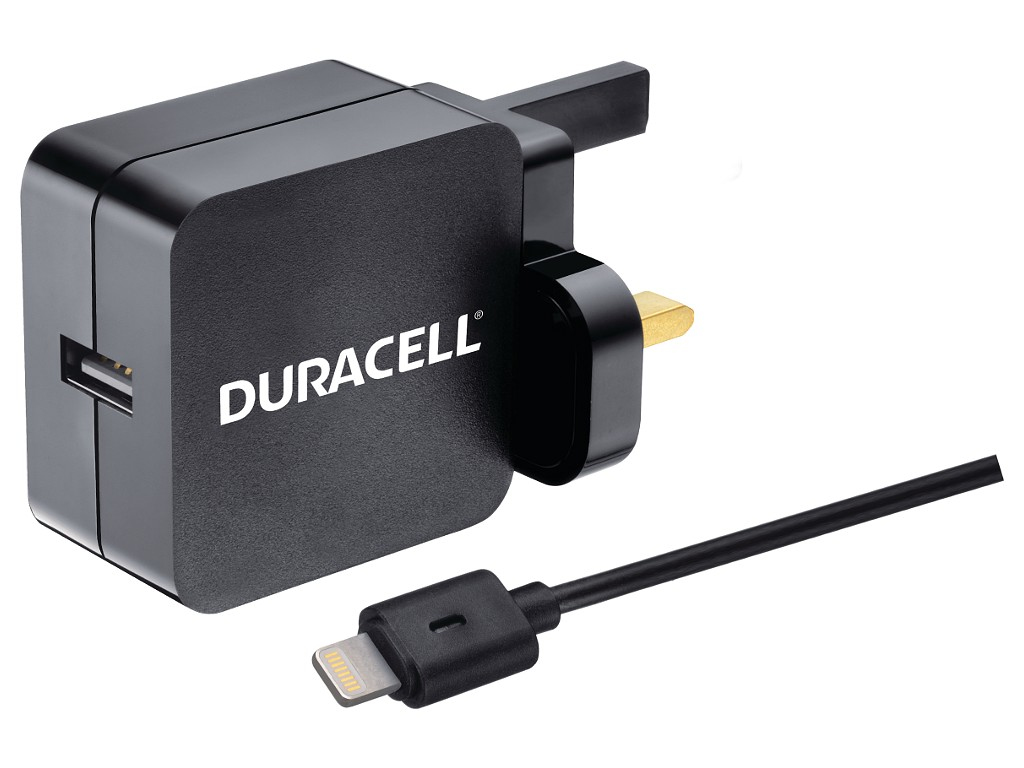 Duracell 2.4A Charger & MFi Lightning Cable
