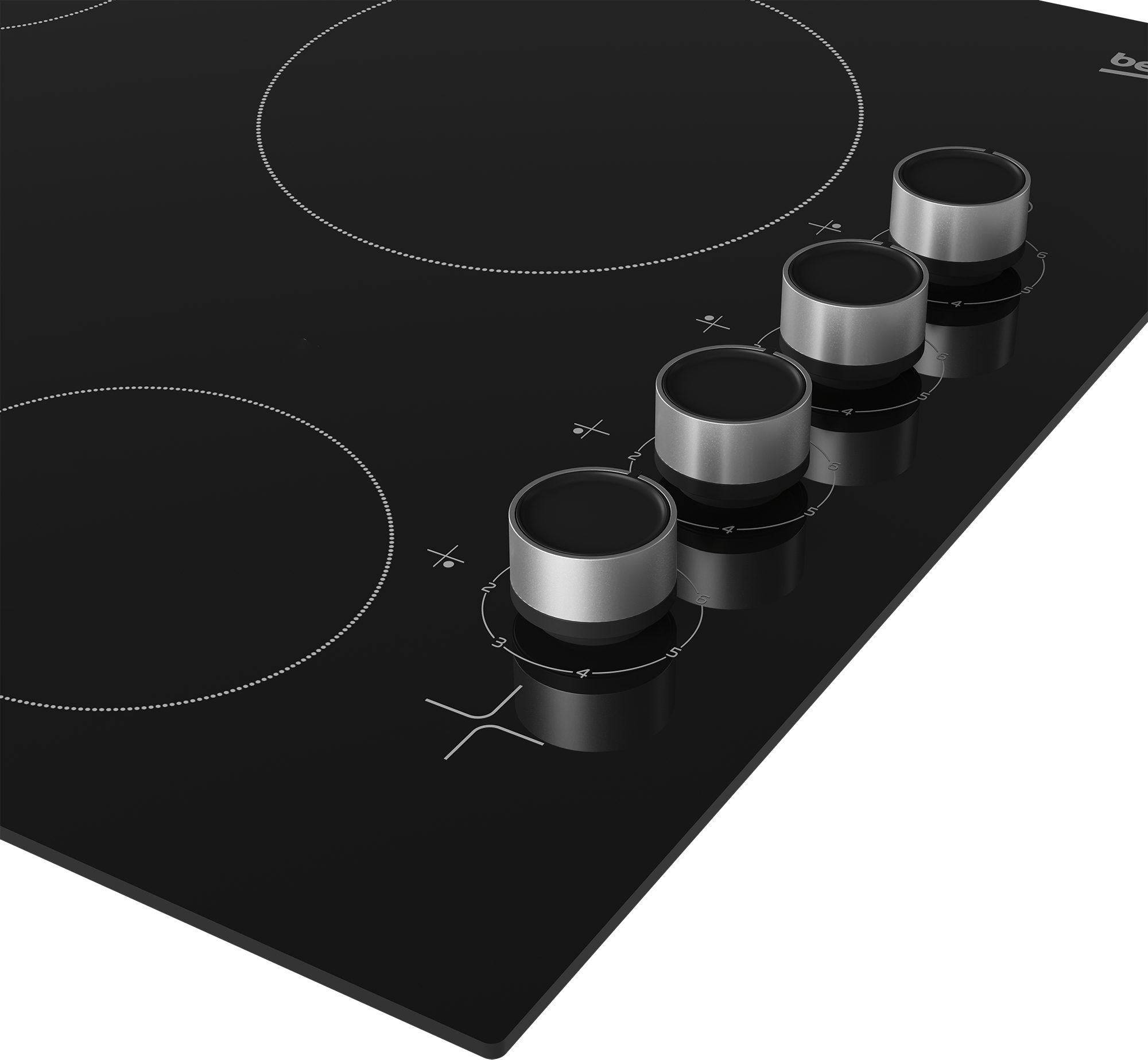Beko HNBCC64105 60cm Ceramic Hob with Side Knob Controls – image 4