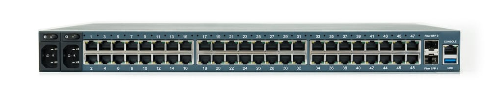 ZPE Nodegrid Serial Console - R Series 48-port unit, Dual AC, Cisco Rolled Pinouts, 2-Cores
