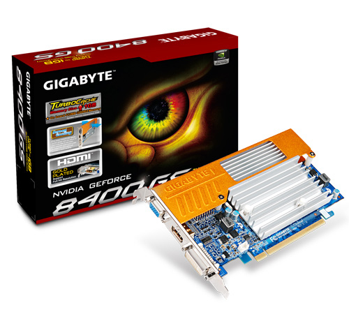 GIGABYTE GV-N84STC-1GI graphics card NVIDIA GeForce 8400 GS