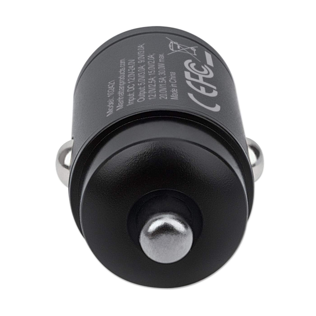 Manhattan Car/Auto Mini Mobile Device Charger, USB-C Output, Power Delivery up to – image 4