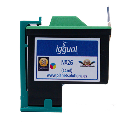 iggual PSI10N0026E454 ink cartridge Standard Yield Cyan, Magenta, Yellow