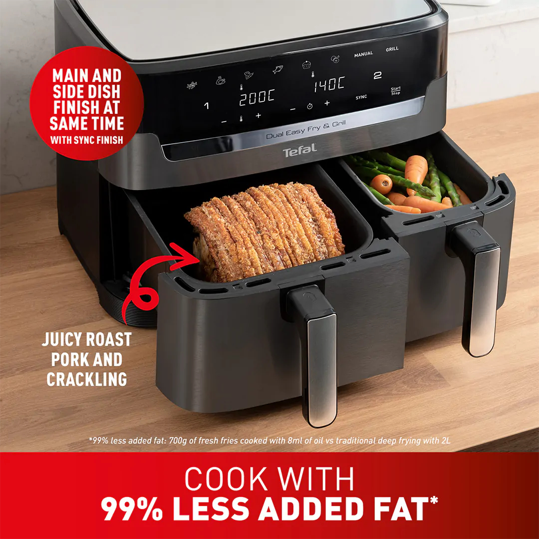 Tefal Dual Easy Fry & Grill EY905B40 Double – image 8