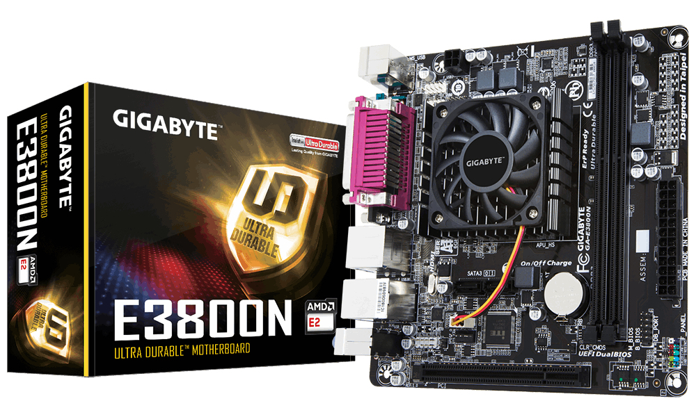 GIGABYTE GA-E3800N motherboard mini ITX