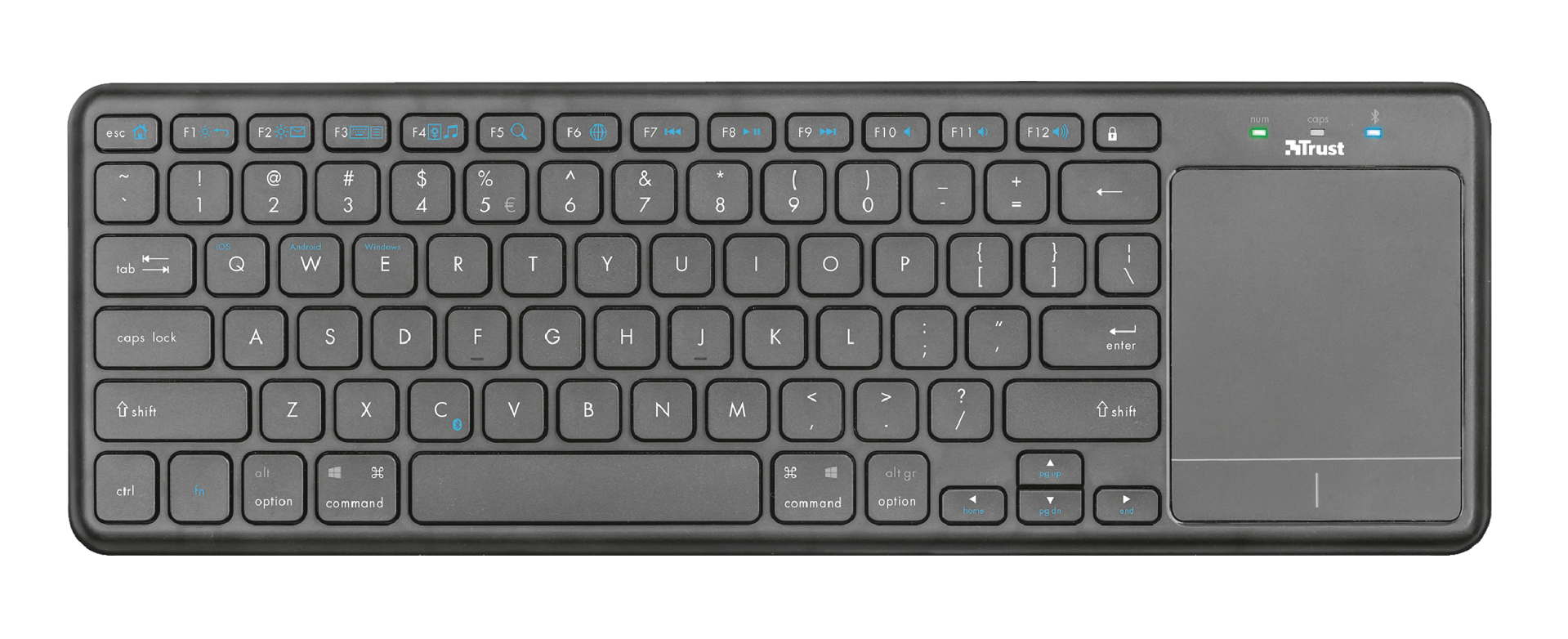 Trust Mida keyboard Universal Bluetooth QWERTY Italian Black – image 4