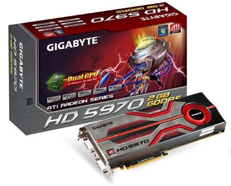 GIGABYTE R597D52GDB graphics card AMD Radeon HD5970