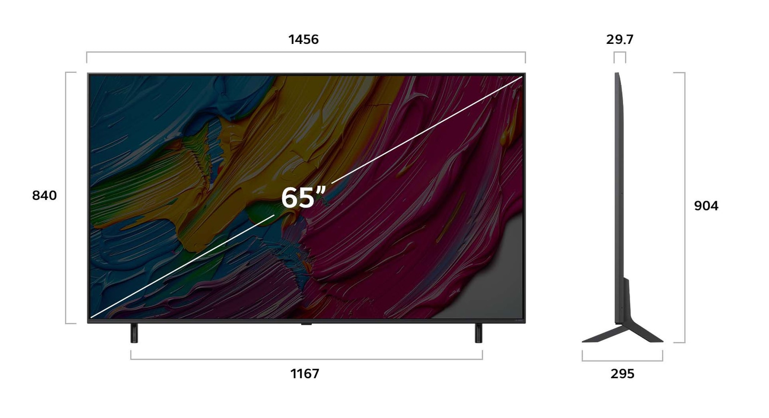 LG QNED 65QNED80A3A TV 165,1 cm (65 ) 4K Ultra HD Smart TV Wifi Noir Neuf — photo 4