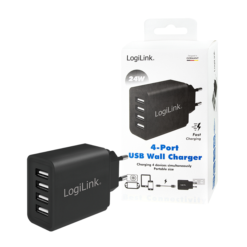 LogiLink PA0211 mobile device charger Smartphone, Tablet Black AC Indoor – image 8