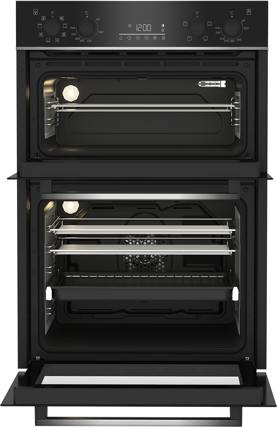 Beko BBDM243BOC 90cm Built-In Double Multi-Function Oven with Touch Contol LED Timer – image 2