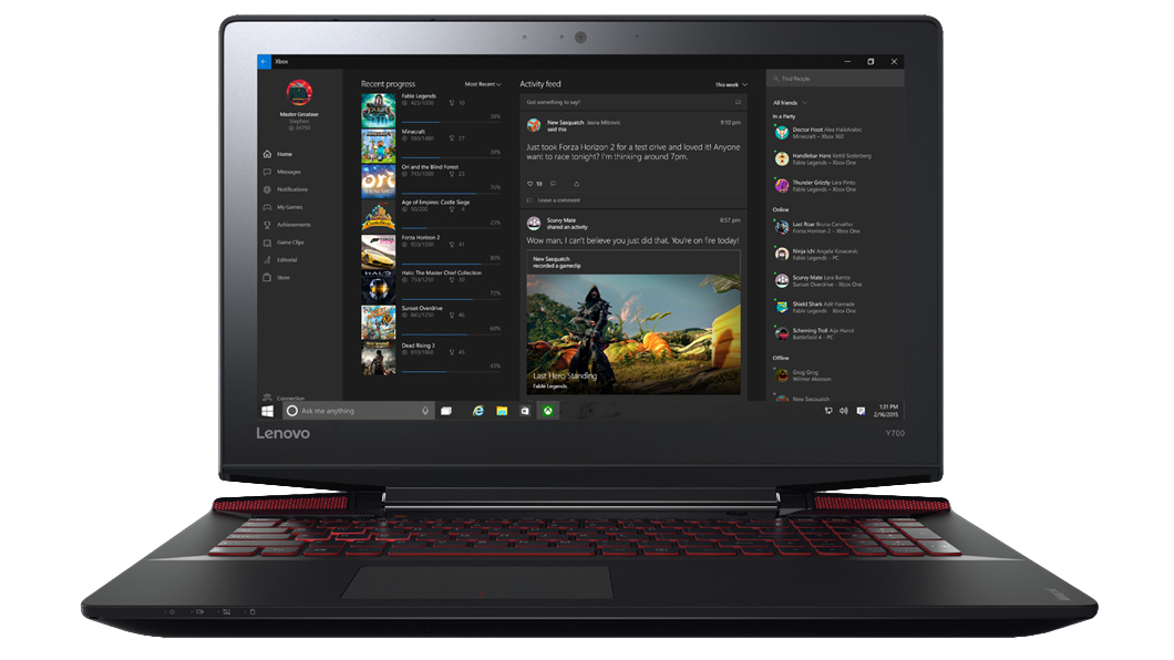 Lenovo IdeaPad Y700-15ISK Intel® Core™ i7 i7-6700HQ Laptop