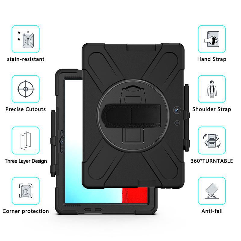 eSTUFF AUSTIN Defender Case for Microsoft Surface Pro X - Black – image 5