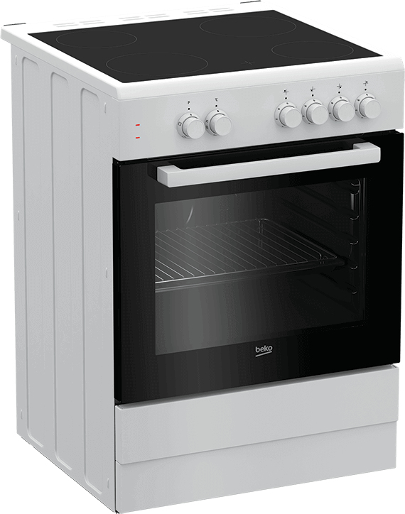 Beko FSS67000GW cooker Freestanding cooker Electric Ceramic hob White – image 2