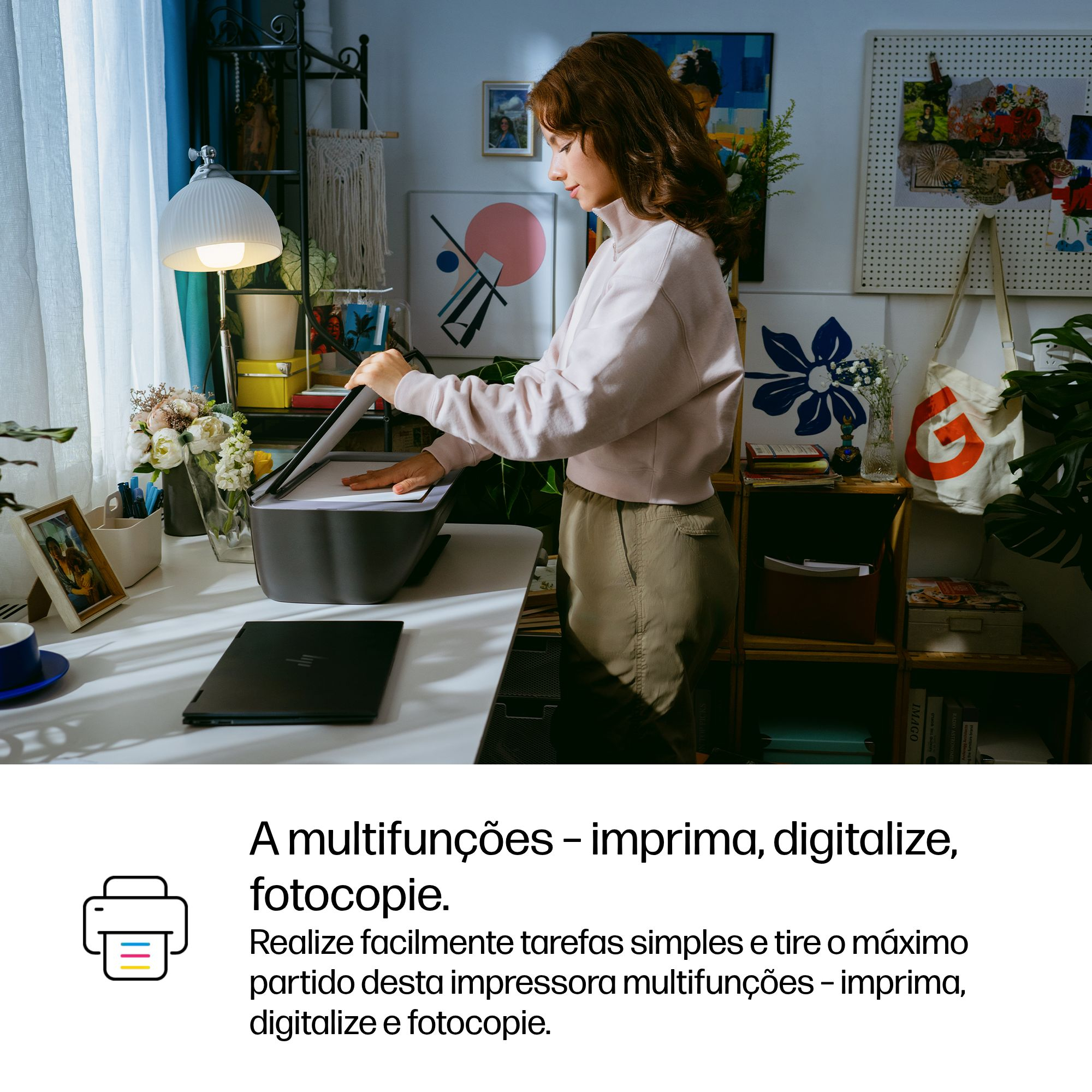 HP DeskJet 2921 Sem fios All-in-One Cor Impressora, Instant Ink — miniatura 10