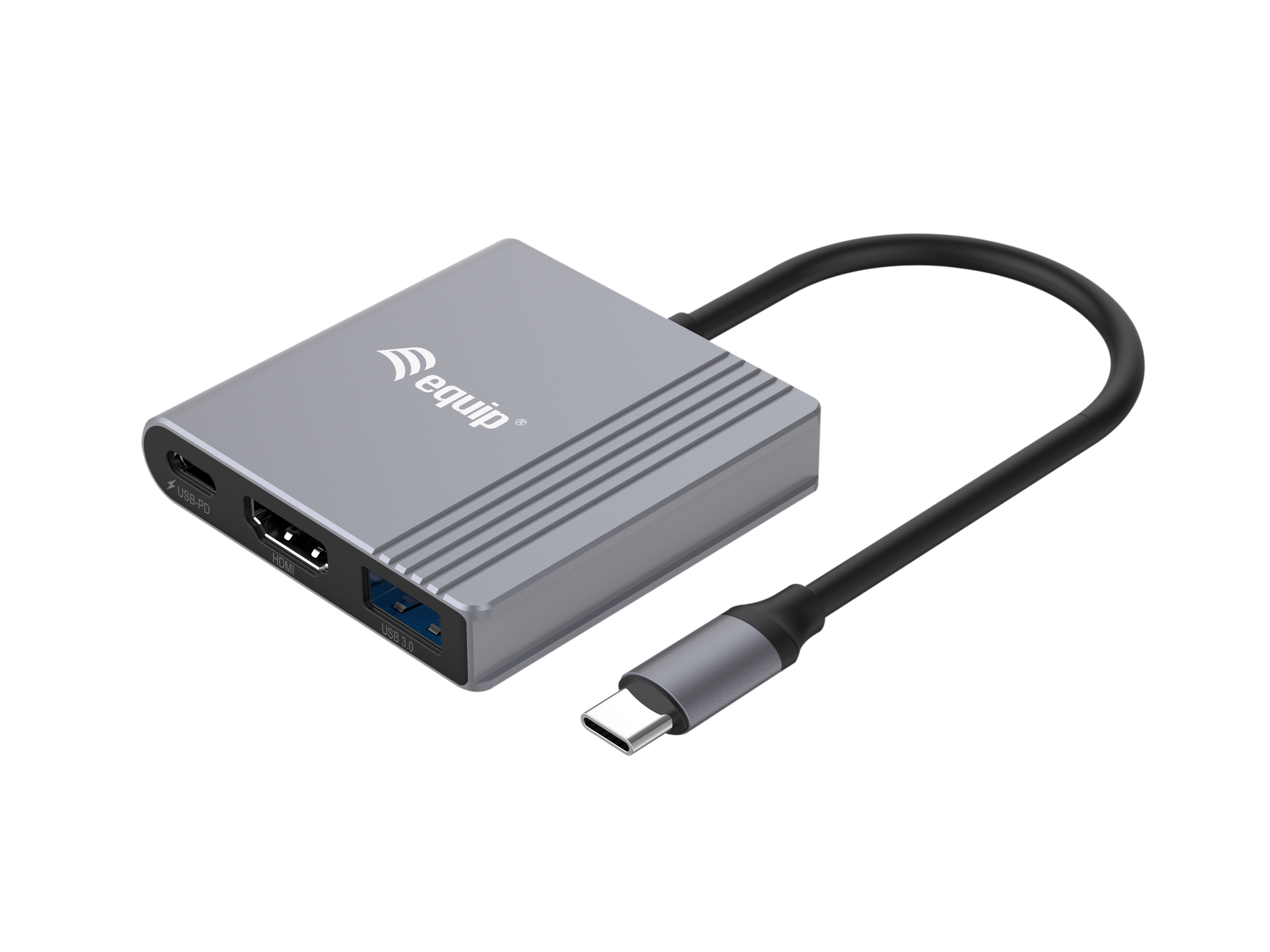 Equip 133488 USB-grafikadapter 3840 x 2160 pixlar Svart, Grå