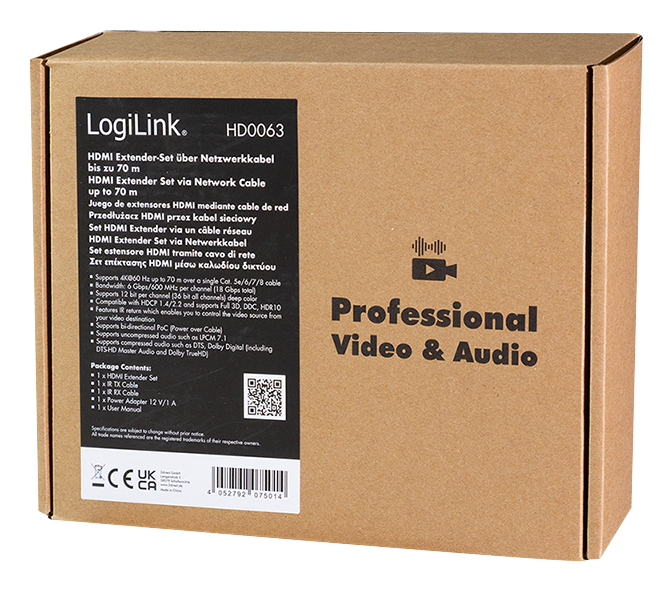 LogiLink HD0063 AV extender AV transmitter & receiver Black – image 6