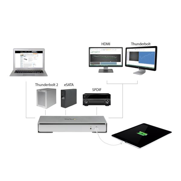 StarTech.com Thunderbolt 2 4K Docking Station for Laptops - Includes TB Cable – image 8