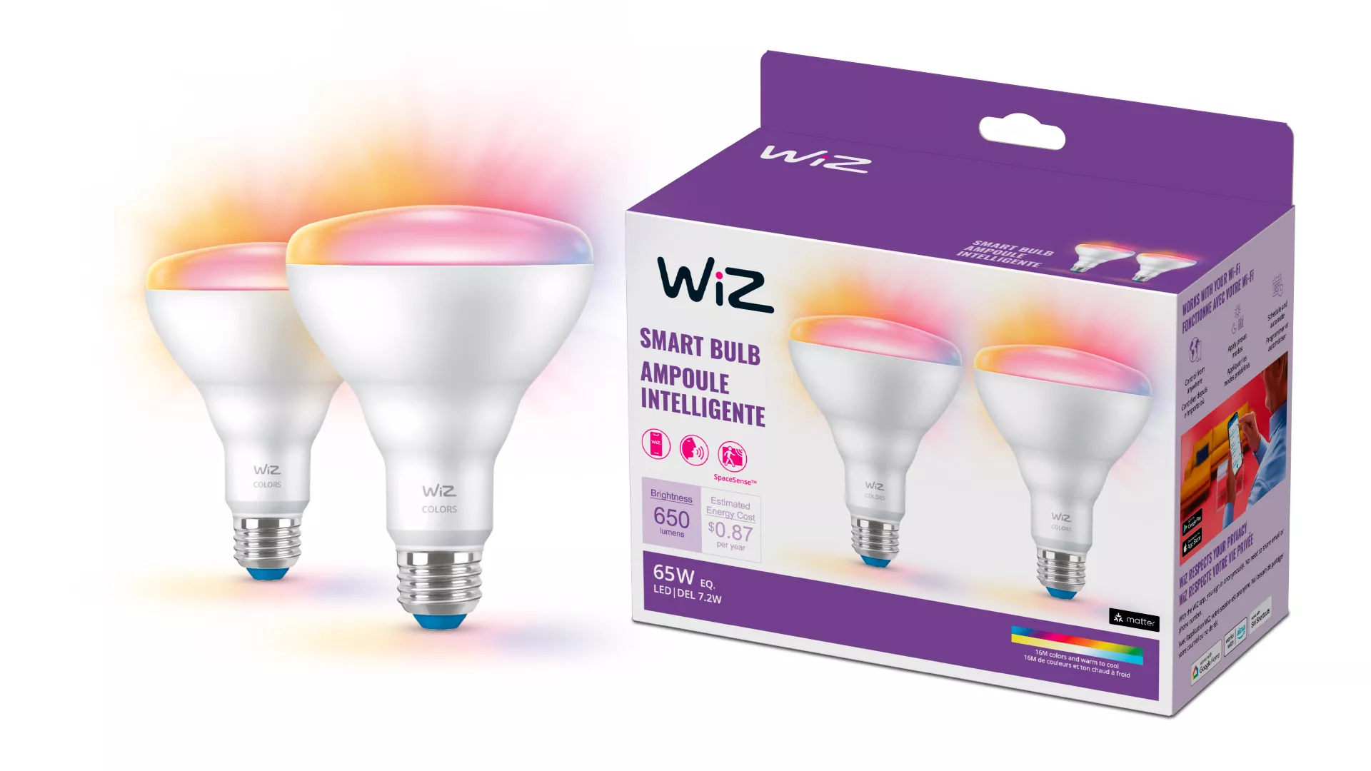 WiZ 046677603656 smart lighting Smart bulb Wi-Fi/Bluetooth – image 2
