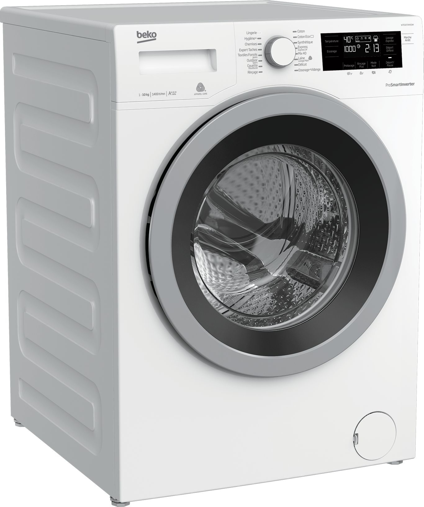 Beko WTE10734XS0W washing machine Front-load – image 3