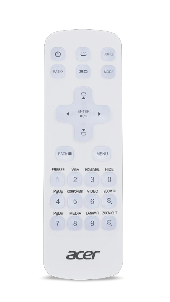Acer MC.JQ011.005 remote control IR Wireless Universal Press buttons – image 2